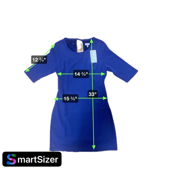 NWT - TOBI Cobalt Blue Open Back Shift Mini Party Summer Dress / Size M - Picture 8 of 10